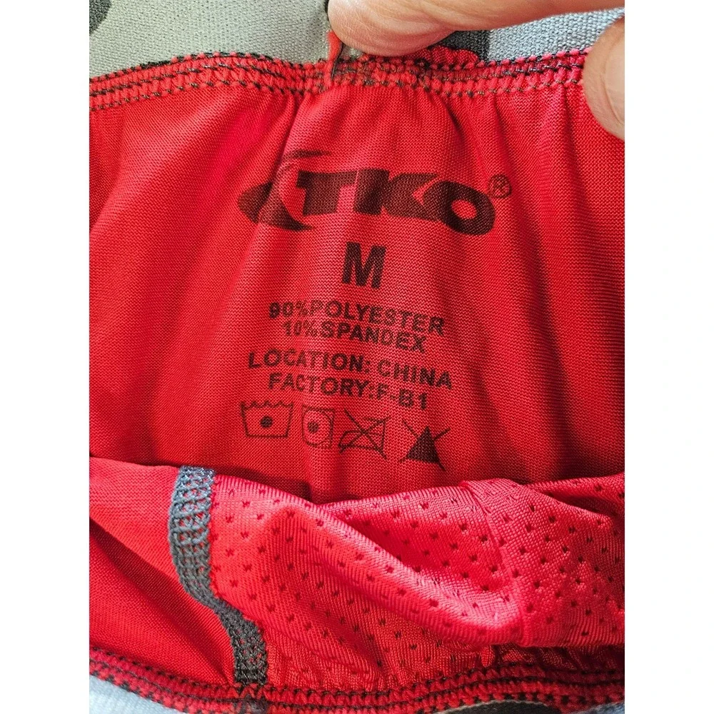 TKO Athletic Base Layer Shorts Mens M Red Performance Stretch Quick Dry Hiking